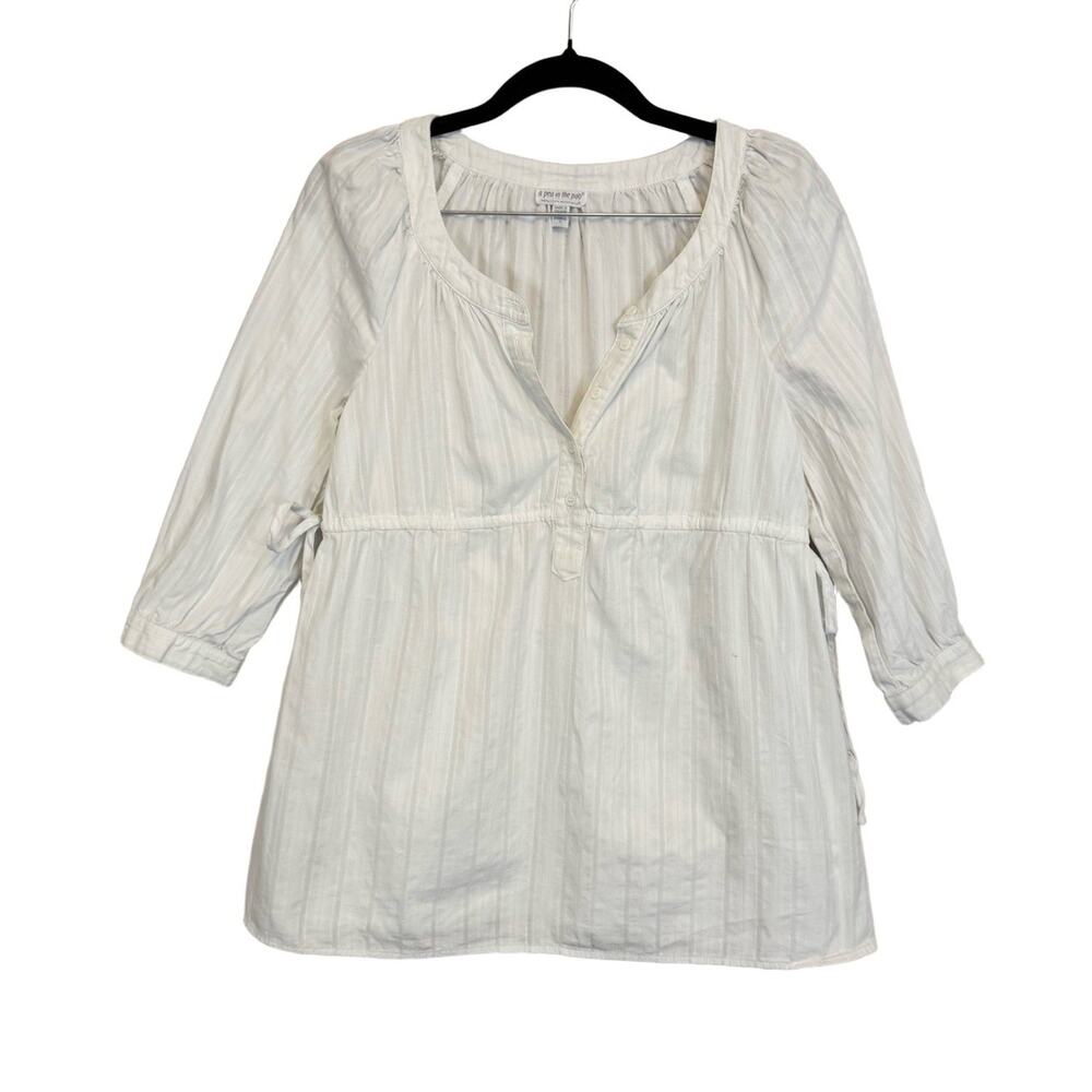 A Pea In The Pod Maternity Tunic Top White Small